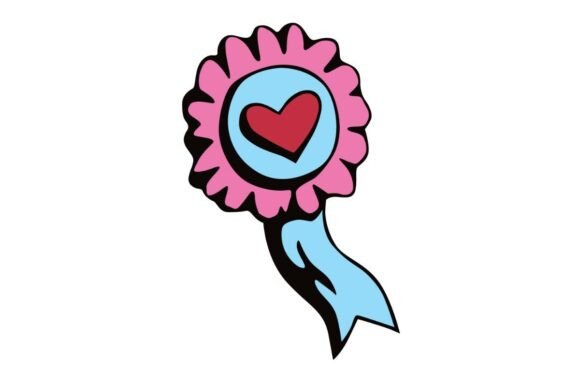 Best Mom Heart Medal: A Graphic Design Asset for Creative Publishing