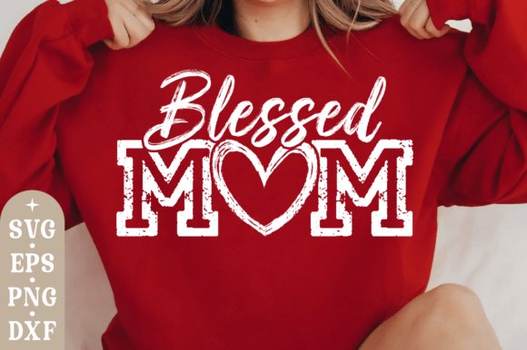 Blessed Mom SVG & PNG: A Versatile Graphic Design Asset for T-Shirt Projects
