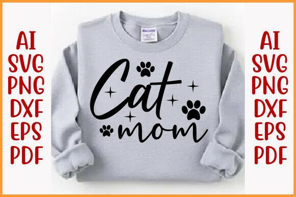 Cat Mom SVG: A Versatile Graphic Design Asset for Local Business Branding