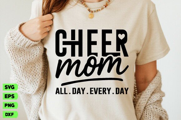 Cheer Mom SVG Graphics for T-Shirt Designs and More