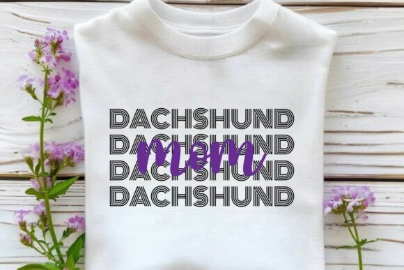 Dachshund Mom SVG: A High-Quality Graphic Design Asset for T-Shirt Designs and Content Publishing