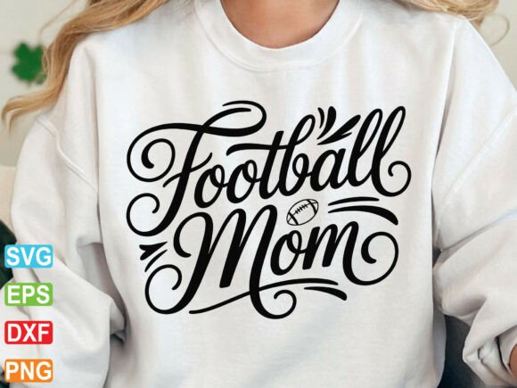 Football Mom SVG: A Versatile T-Shirt Design for Sports Fan Graphics