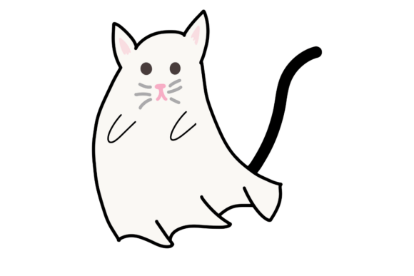Ghost Cat: A Versatile Graphic Design Asset for Local Business Branding