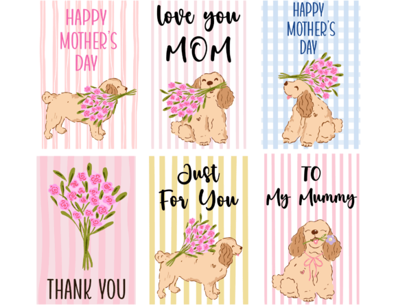 Mama Dog Mother’s Day Clipart Bundle: A Graphic Design Asset for Springtime Publishing
