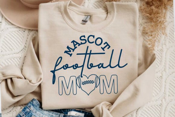 Mascot Football Mom SVG PNG: A Versatile Graphic Design Asset for T-Shirt Designs