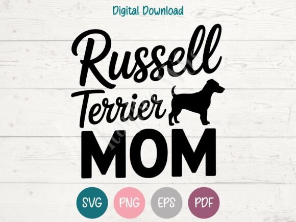Review: Russell Terrier Dog Mom SVG PNG EPS PDF for T-Shirt Designs and Graphics