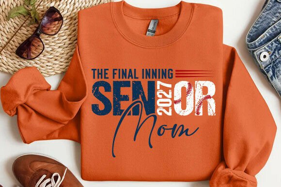 Senior Baseball Mom SVG: A Versatile Graphic Design Asset for T-Shirt Designs